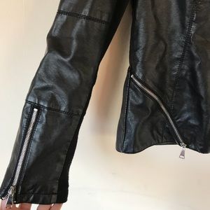 Faux Leather Moto Jacket